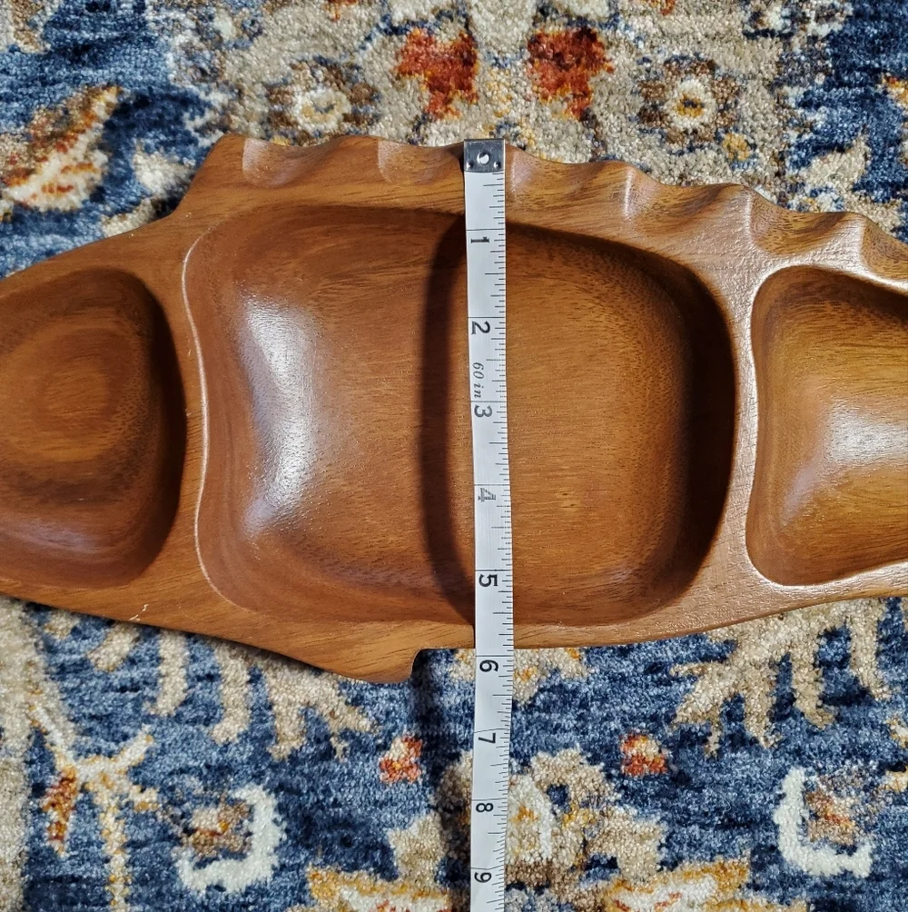 Monkey Pod Wood Serving Tray 1971